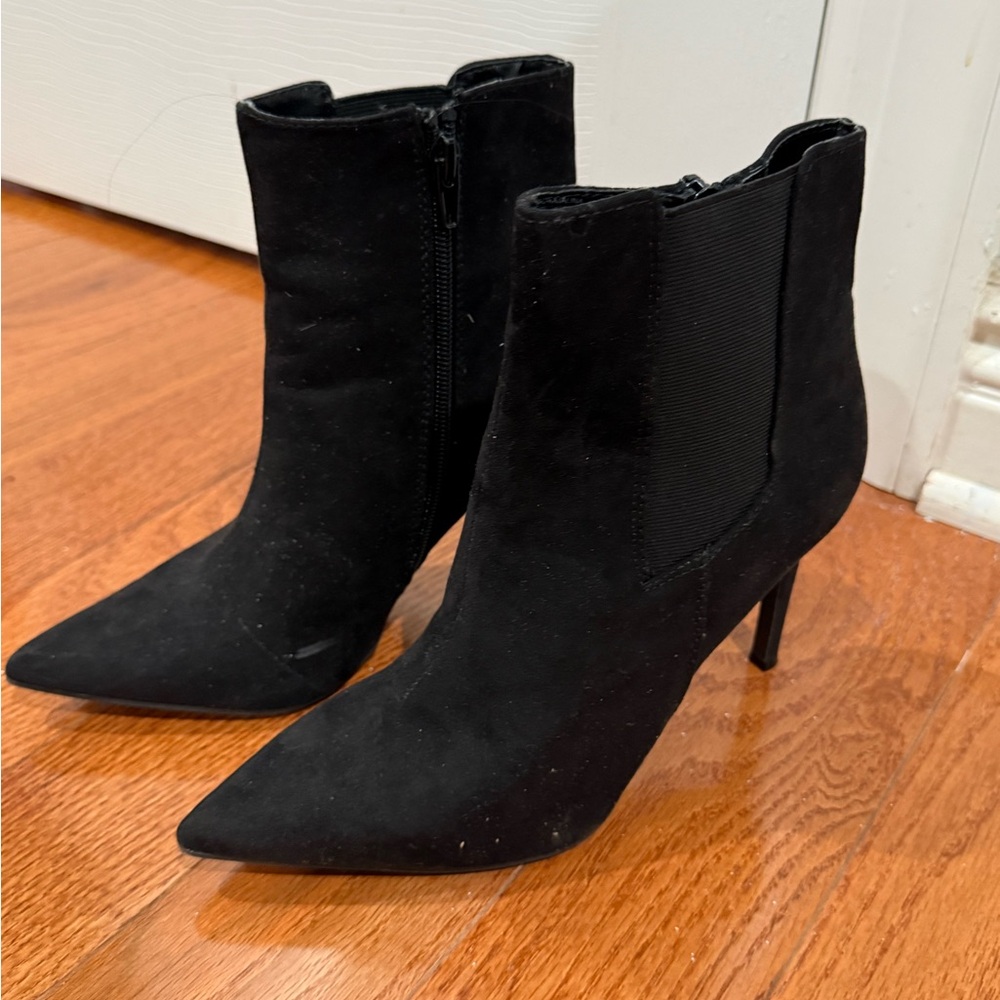 INC International Concepts Black Heeled Boots